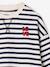 Sweat fille manches longues écru+rouge 3 - vertbaudet enfant 