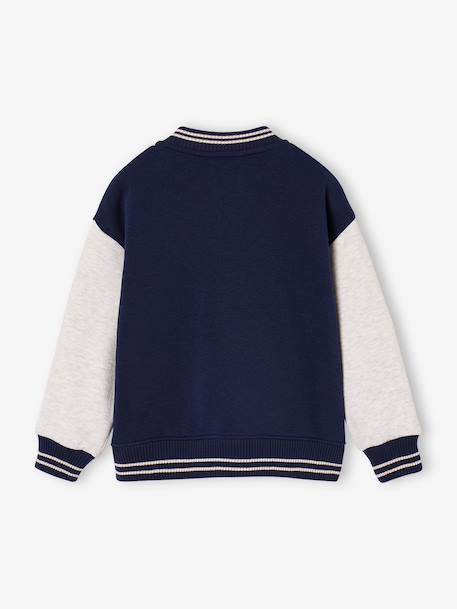 Sweat teddy garçon marine+vert sapin 3 - vertbaudet enfant 