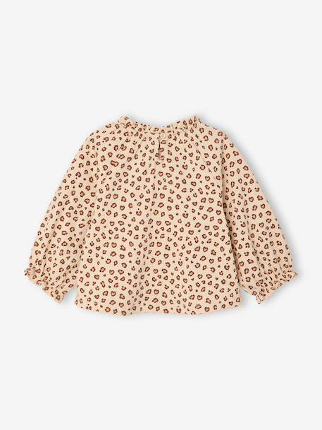 T-shirt manches longues bébé fille vanille+vert sauge 4 - vertbaudet enfant 