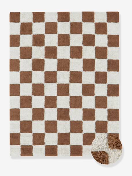Tapis rectangulaire Tiles marron 2 - vertbaudet enfant 