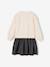 Robe manches longues fille écru+marine 2 - vertbaudet enfant 