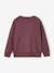 Sweat garçon col rond blanc chiné+mauve 10 - vertbaudet enfant 