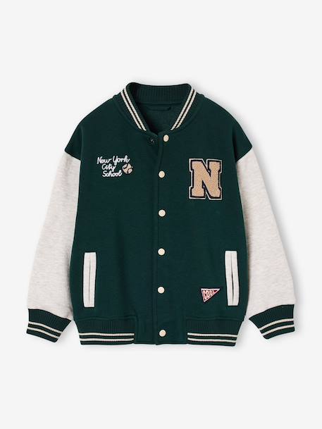 Sweat teddy garçon marine+vert sapin 10 - vertbaudet enfant 