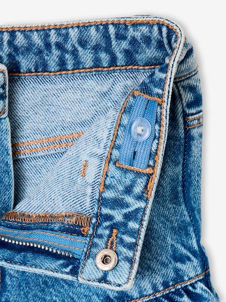 Jupe denim fille volantée bleu jean 3 - vertbaudet enfant 
