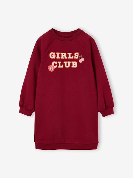 Robe sweat fille rouge 1 - vertbaudet enfant 