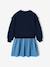 Robe manches longues fille écru+marine 8 - vertbaudet enfant 
