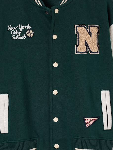Sweat teddy garçon marine+vert sapin 12 - vertbaudet enfant 