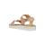 Sandales en cuir à brides Platinium+Rose clair 10 - vertbaudet enfant 