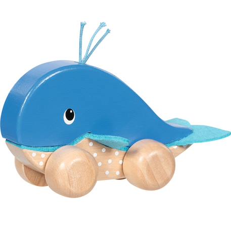 Animal à pousser baleine finnie Bleu 2 - vertbaudet enfant 