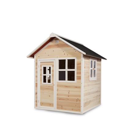 Maisonnette en bois fsc compacte loft 100 Gris+Naturel 7 - vertbaudet enfant 