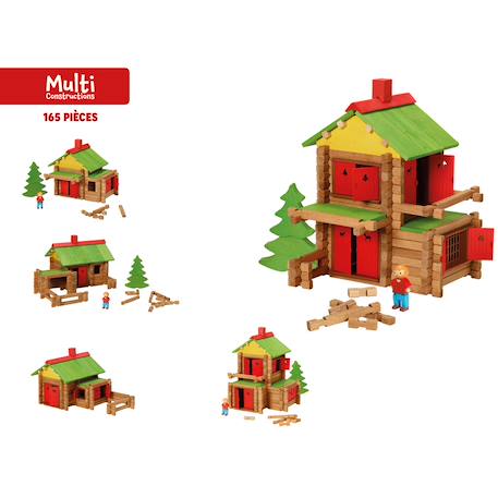 Mon chalet en bois 165 pièces Marron 2 - vertbaudet enfant 