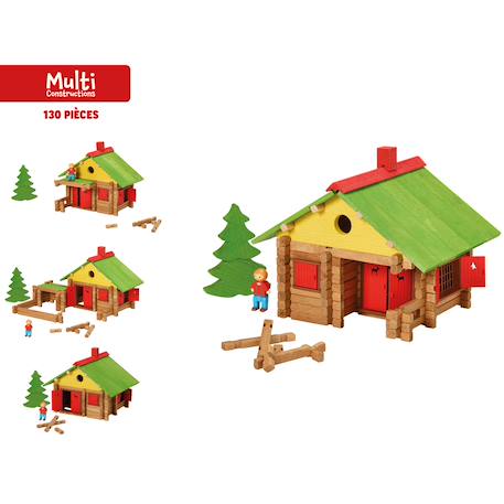 Mon chalet en bois 130 pièces Marron 3 - vertbaudet enfant 