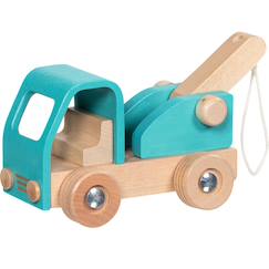 Dépanneuse en bois bleue  - vertbaudet enfant