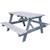 Table bois enfant avec insert parasol picnic Gris 5 - vertbaudet enfant 