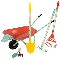 Jouet-Jeux de plein air-Outils de jardinage avec brouette tiny garden