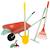 Outils de jardinage avec brouette tiny garden Orange 1 - vertbaudet enfant 