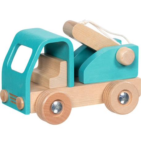 Dépanneuse en bois bleue Bleu 3 - vertbaudet enfant 