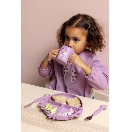 Bavoir à manches imperméable Violet 3 - vertbaudet enfant 