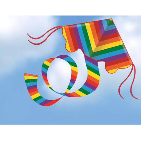 Cerf-volant en polyester arc-en-ciel Rouge 3 - vertbaudet enfant 