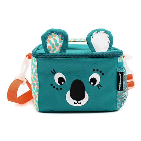 Sac à repas isotherme Bleu+Moutarde, blanc, bleu 2 - vertbaudet enfant 