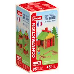 Jouet-Jeu de construction mon chalet en bois 95 pièces