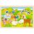 Puzzle réversible ferme et zoo 24 pcs Beige 2 - vertbaudet enfant 