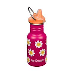 Puériculture-Gourde inox 355 ml bouchon sippy happy flowers