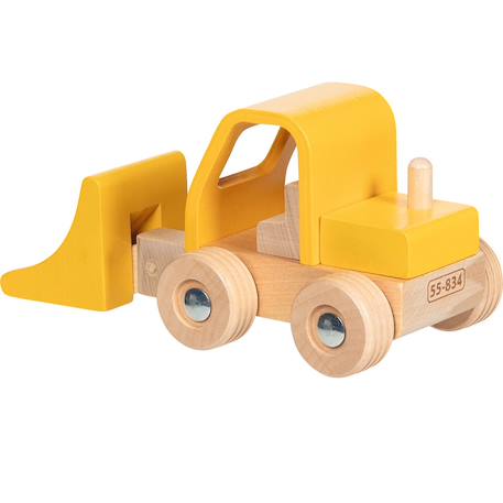Pelleteuse en bois jaune Jaune 2 - vertbaudet enfant 