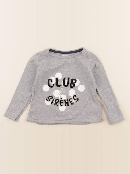 Tee-shirt - 2 ans Gris 1 - vertbaudet enfant 