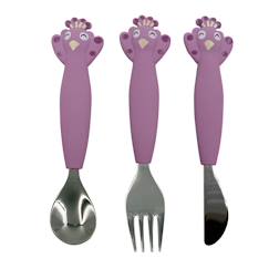 Puériculture-Couverts 3 pièces en silicone
