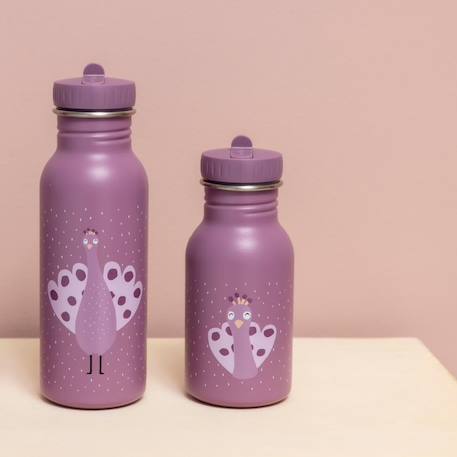 Gourde enfant en acier inoxydable 500 ml Gris+Violet 10 - vertbaudet enfant 