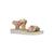 Sandales en cuir à brides Platinium+Rose clair 9 - vertbaudet enfant 