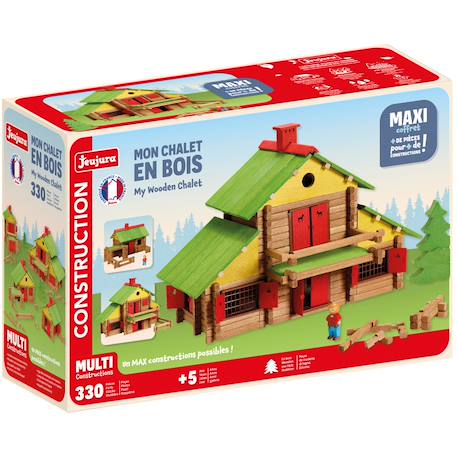 Mon chalet en bois 330 pièces Marron 1 - vertbaudet enfant 