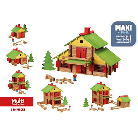 Mon chalet en bois 330 pièces Marron 2 - vertbaudet enfant 