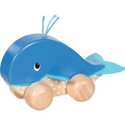 Jouet-Animal à pousser baleine finnie