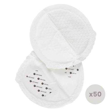 Lot de 50 coussinets d'allaitement en bambou Multi-coloured 1 - vertbaudet enfant 