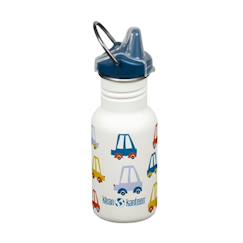 Puériculture-Gourde inox 355 ml bouchon sippy cars