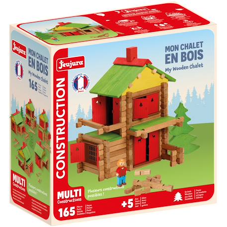 Mon chalet en bois 165 pièces Marron 1 - vertbaudet enfant 