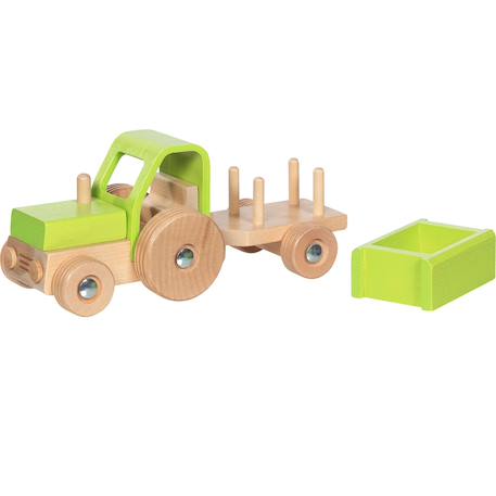 Tracteur avec remorque vert Vert 2 - vertbaudet enfant 