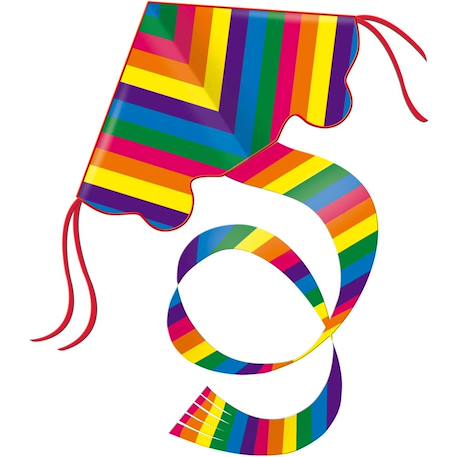 Cerf-volant en polyester arc-en-ciel Rouge 1 - vertbaudet enfant 