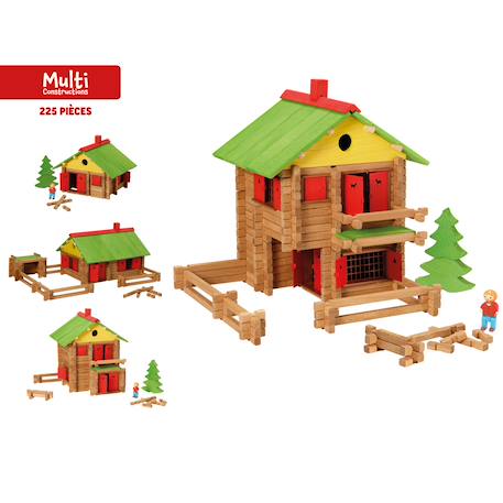 Mon chalet en bois 225 pièces Marron 2 - vertbaudet enfant 