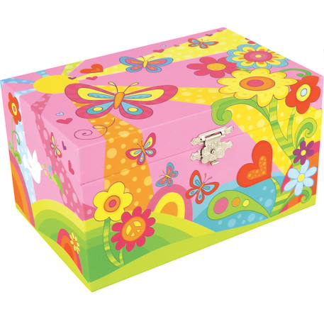 Boite à musique prairie aux papillons Rose 6 - vertbaudet enfant 