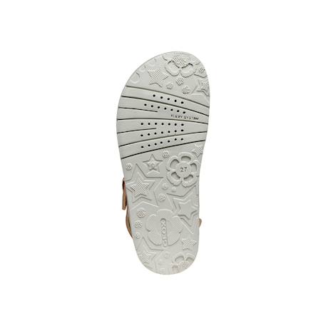 Sandales en cuir à brides Platinium+Rose clair 12 - vertbaudet enfant 