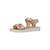 Sandales en cuir à brides Platinium+Rose clair 8 - vertbaudet enfant 