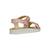 Sandales en cuir à brides Platinium+Rose clair 11 - vertbaudet enfant 