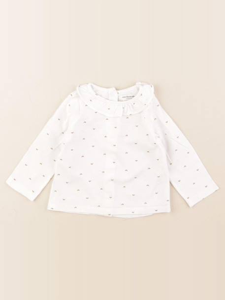 Tee-shirt - 9 mois Blanc 1 - vertbaudet enfant 