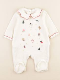Seconde main-Fille-Pyjama velours - 1 mois
