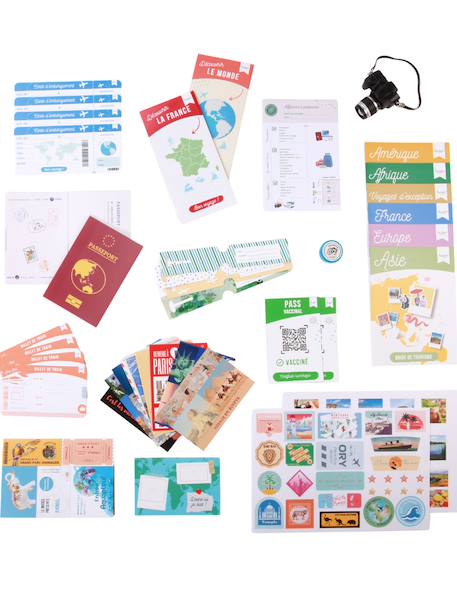 Kit jeu éducatif 'Si je partais en vacances' - à partir de 6ans Jaune 3 - vertbaudet enfant 