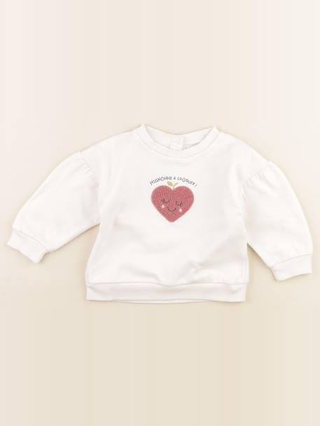 Sweat - 12 mois Blanc 1 - vertbaudet enfant 