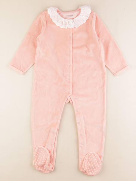 Pyjama velours - 3 ans Rose 1 - vertbaudet enfant 